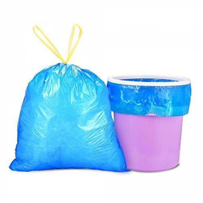 Saci Menajeri cu snur, 20L, Albastri, 20 buc/rola [2]
