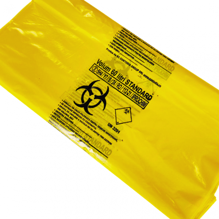 Saci menajeri galbeni, deseuri infectioase, 60L [3]