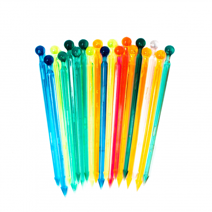 Scobitori colorate din plastic, 500 bucati [2]