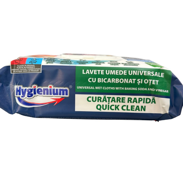Servetele umede cu otet si bicarbonat. Hygienium, pachet XXL 100 de bucăți [2]