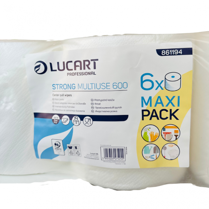 Set 6 role prosop din hartie, Lucart, cu derulare centrala/externa, 2 straturi, 6 x 600g [2]