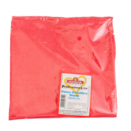 Accesorii curatenie - Laveta Microfibra Profesionala Rosie, 40x40cm