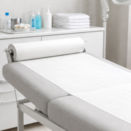 Cearceaf medical hartie 50cm x 50m, 100% celuloza, pretaiat, economic | Role pat consult [3]