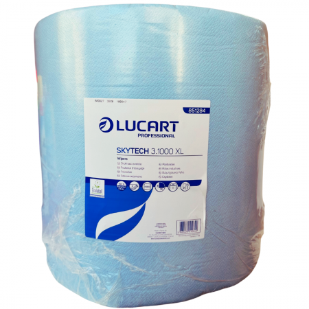 Prosoape de hartie - Rola hartie industriala albastra, Lucart Skytech 3.1000 XL