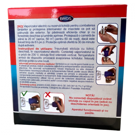 Aparat electric + rezerva lichida impotriva tantarilor, Bros [1]
