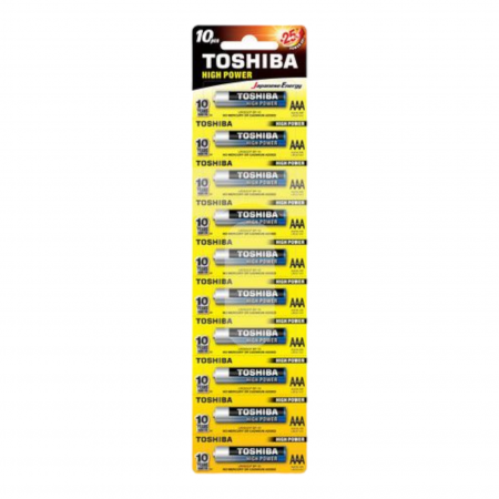 Birotica si Papetarie - Baterii alcaline Toshiba, AAA, 10 buc. / set