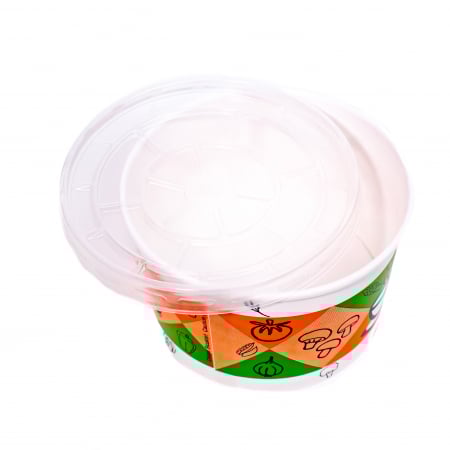 Bol Supa din Carton + Capac, 475ml, 16oz, Set 100 bucati [2]
