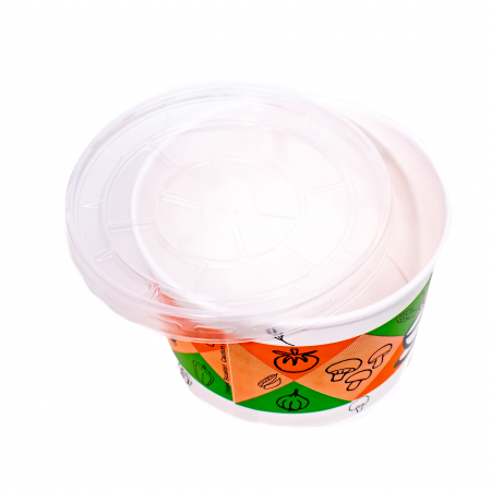 Bol Supa din Carton + Capac, 591ml, 20 oz, Set 100 bucati [2]