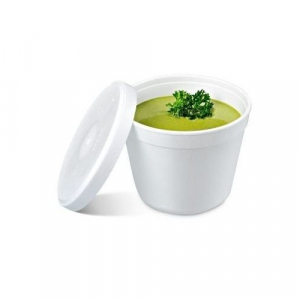 Ambalaje polistiren - Bol Supa Polistiren + capac, 500ml, Set 100buc
