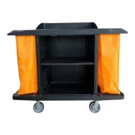 Carucioare curatenie - Cărucior Hotelier Limpio D-205N, PVC, 2 Sac Textile, 1524x559x1250 mm