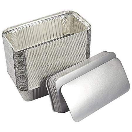 Ambalaje aluminiu - Caserola Aluminiu Chec + Capac, 815/111, Set 100buc
