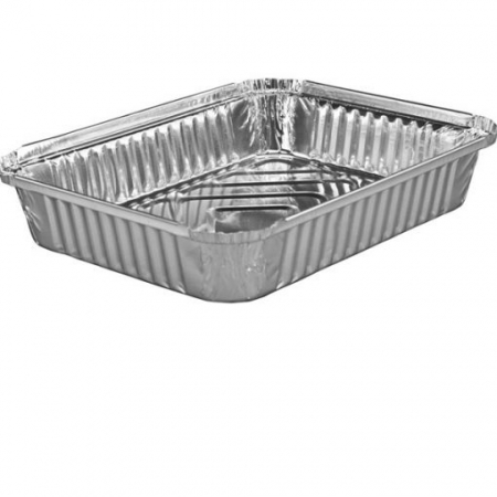 Ambalaje aluminiu - Caserola aluminiu Meniu 1 Compartiment + Capac, Set 100 buc
