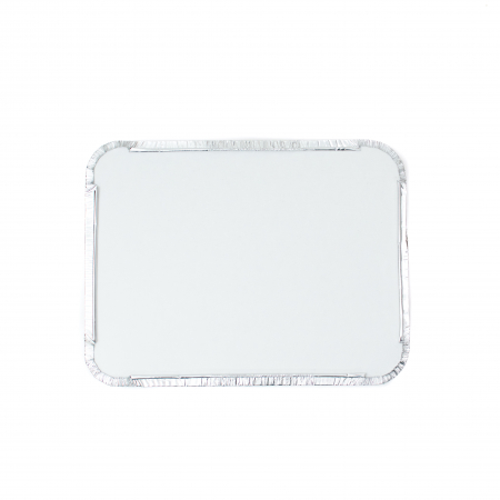 Caserola aluminiu Meniu 2 Compartimente + Capac, Set 100 buc [3]