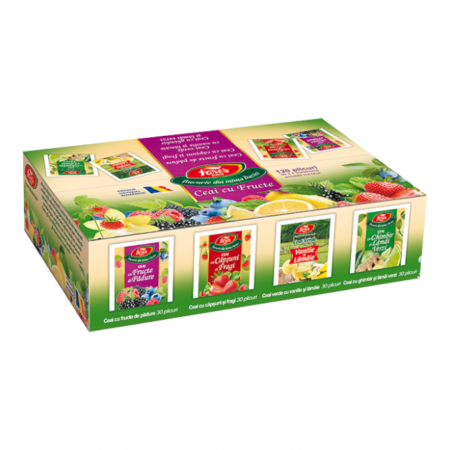 Protocol - Ceai de fructe Fares, 4 sortimente, 120 plicuri