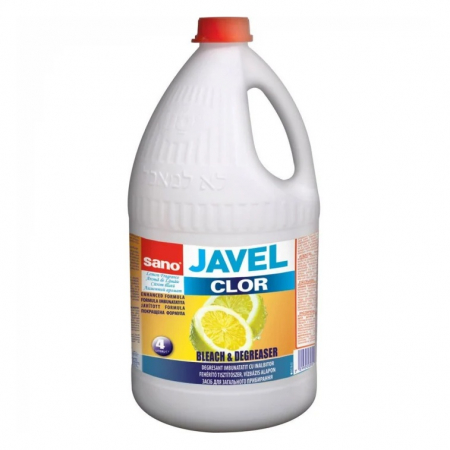 Clor si Inalbitor - Clor, Sano Javel, parfumat cu lamaie, 4 L