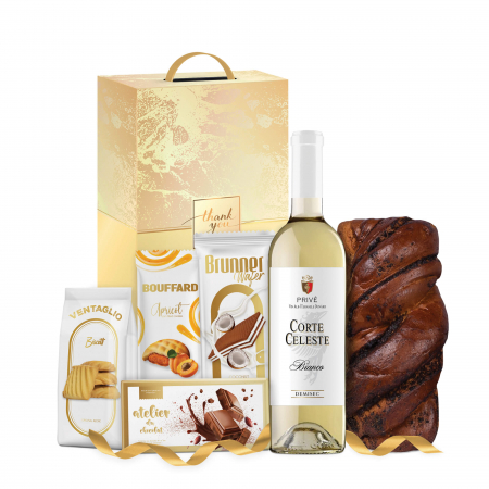 Protocol - Cos Cadou de Craciun, 6 produse + Cutie Cadou, 1460 gr, Majestic Moments