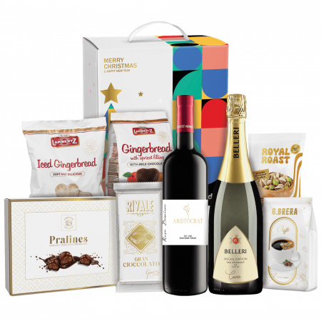 Protocol - Cos Cadou de Craciun, 8 produse + Cutie Cadou, 2042 gr, Elite Choice
