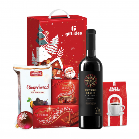 Protocol - Cos Cadou de Craciun, 7 produse + Cutie Cadou, 1200 gr, Epicurean Delight