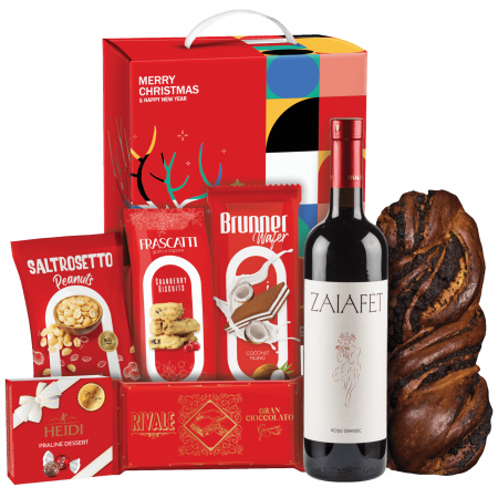 Protocol - Cos Cadou de Craciun, 7 produse + Cutie Cadou, 1510 gr, Exclusive Harmony