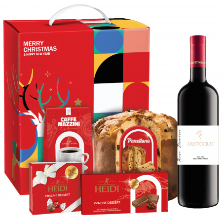 Protocol - Cos Cadou de Craciun, 6 produse + Cutie Cadou, 1227 gr, Elegance