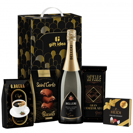 Protocol - Cos Cadou de Craciun, 5 produse + Cutie Cadou, 1093 gr, Delicious