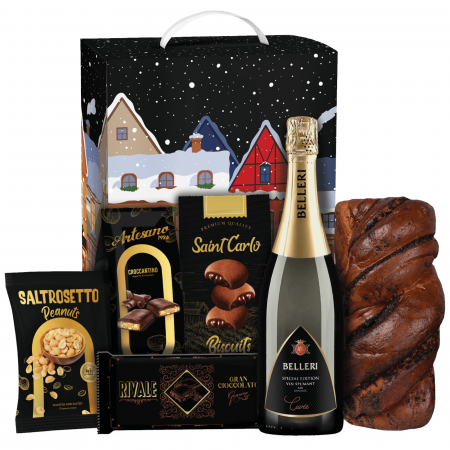Protocol - Cos Cadou de Craciun, 6 produse + Cutie Cadou, 1513 gr, Grand Experience