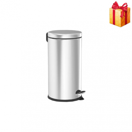 Accesorii curatenie - Cos de gunoi din inox cu pedala, 30 litri