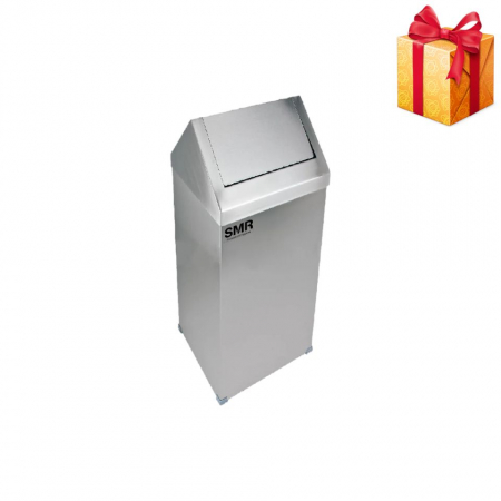 Cosuri de Gunoi - Cos de gunoi cu capac batant, din inox, 36 litri