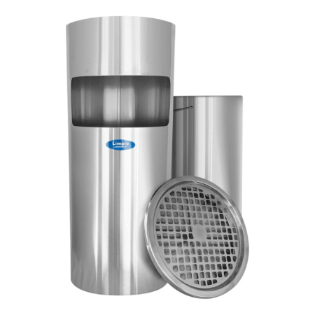 Accesorii curatenie - Cos gunoi cu scrumiera, 20L