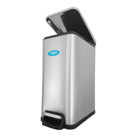 Accesorii curatenie - Cos gunoi inox  deptunghiular, 10L, cu soft close