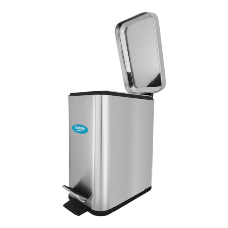 Accesorii curatenie - Cos gunoi inox dreptunghiular, 5l, cu soft close