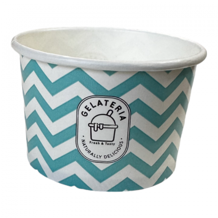 Ambalaje Food - Cupa inghetata 5oz albastra, set 50 buc