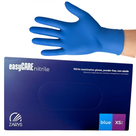 Consumabile Medicale - Cutie 100 buc Manusi Unica Folosinta din Nitril - Albastre, Marimea XS