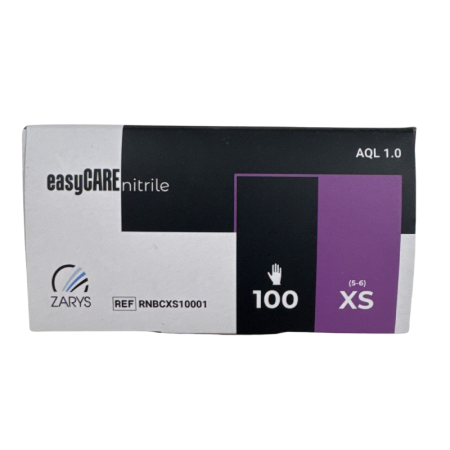 Cutie 100 buc Manusi Unica Folosinta din Nitril - Negre, Marimea XS [2]