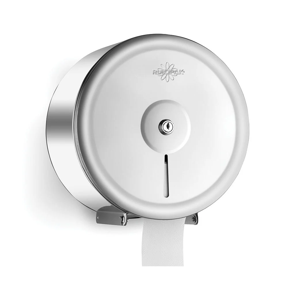 Accesorii curatenie - Dispenser din otel inoxidabil pentru hartie igienica, Mini Jumbo