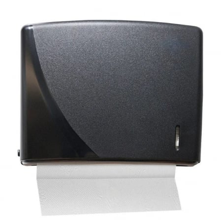 Accesorii curatenie - Dispenser din plastic pentru prosoape de hartie Z Fold, 200 coli, negru