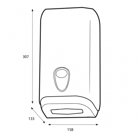 Dispenser Hartie Igienica Pliata, Katrin 953500 [1]