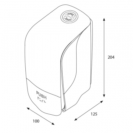 Dispenser Sapun Lichid, Katrin, Negru, 500ml [3]