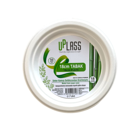 Farfurii Bio din Trestie, 17cm, Set 50 buc [0]