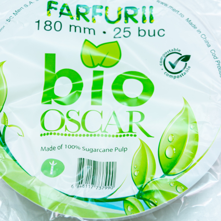 Farfurii Bio din Trestie, 18cm, Set 25 buc [1]