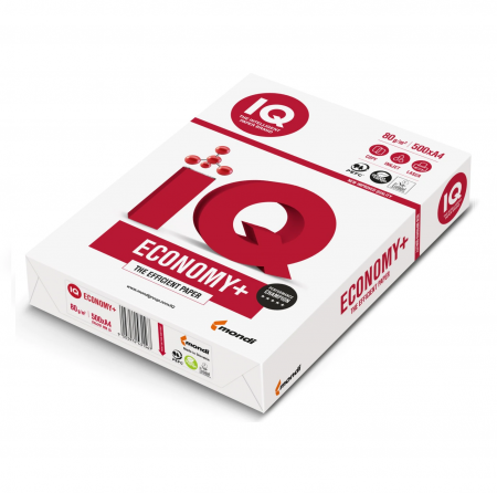 Birotica si Papetarie - Hartie Copiator A4, IQ Economy Plus 80g/mp, 500coli/top