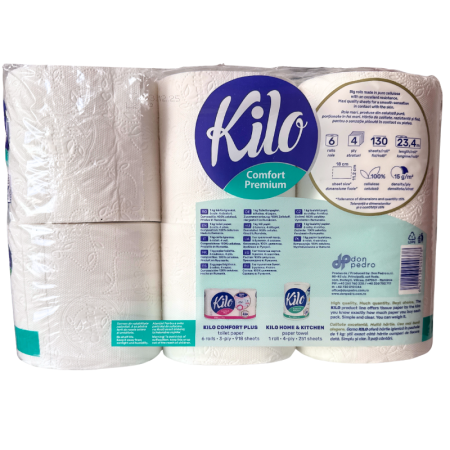 Hartie igienica 4 straturi 6 role/set, KILO [1]