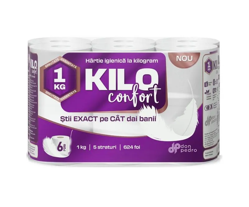 Hartie igienica 5 straturi 6 role/set, KILO [1]