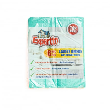 Accesorii curatenie - Lavete umede MAXI 18*20 cm, Set 6 bucati