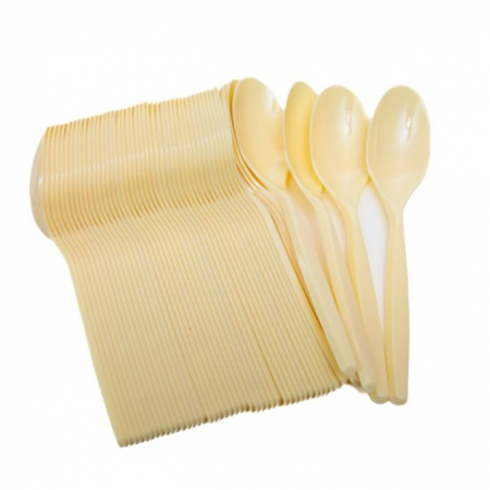 Ambalaje Food - Lingurite Biodegradabile CPLA de Unica Folosinta, Set 100buc