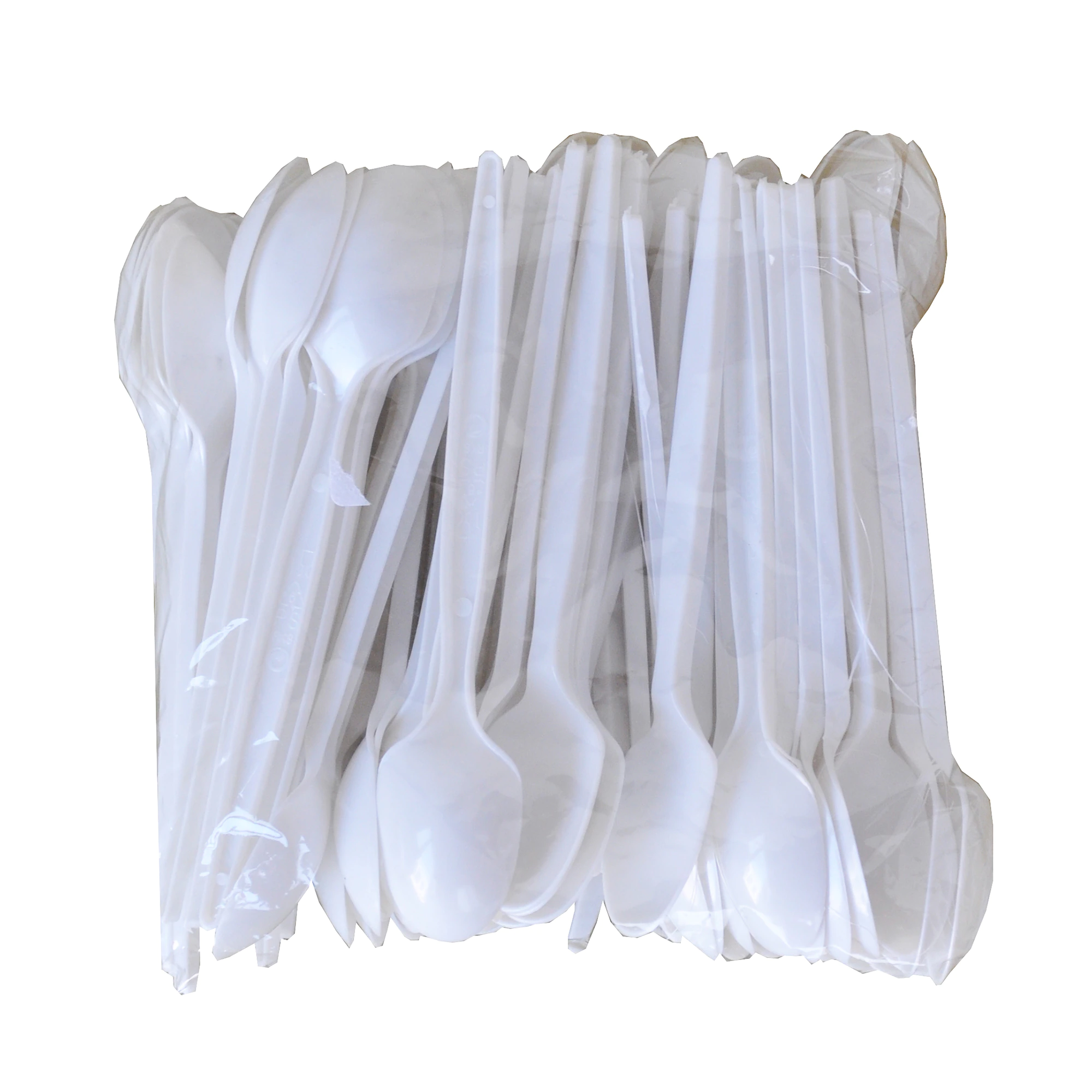 Ambalaje Food - Lingurite Unica Folosinta Albe, Set 100buc