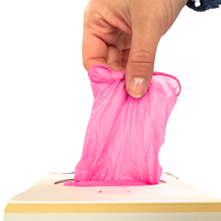 Manusi nitril ONE MOVE L (8-9), roz, nepudrate, 250 buc/set – extracție igienică [2]