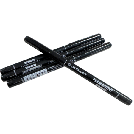 Marker permanent negru cu varf subțire [1]