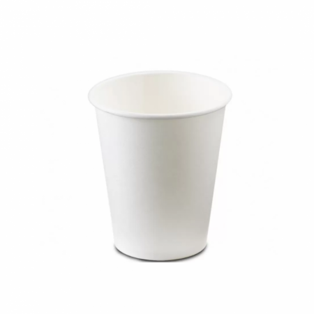 Ambalaje Food - Pahar Carton Alb 200ml, Set 50 bucati