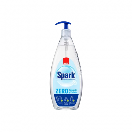 Detergenti Vase - Detergent de vase Sano Spark Zero, fara coloranti si parfumanti 500 ml